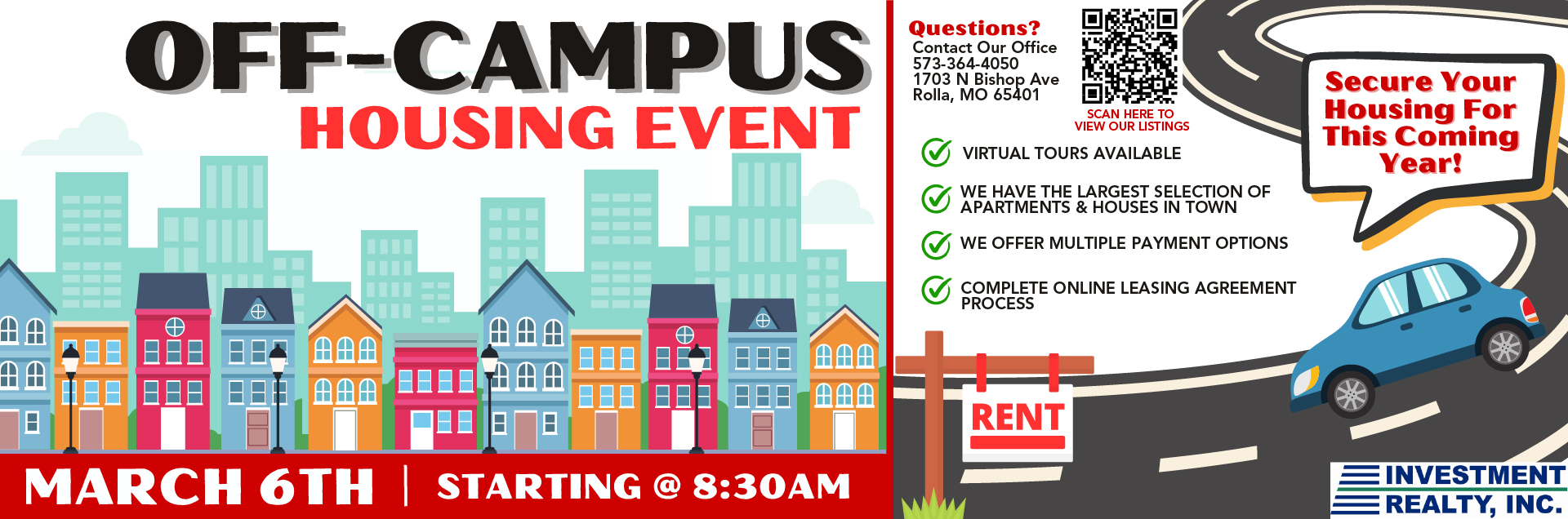 Largest Selection of Rentals Available