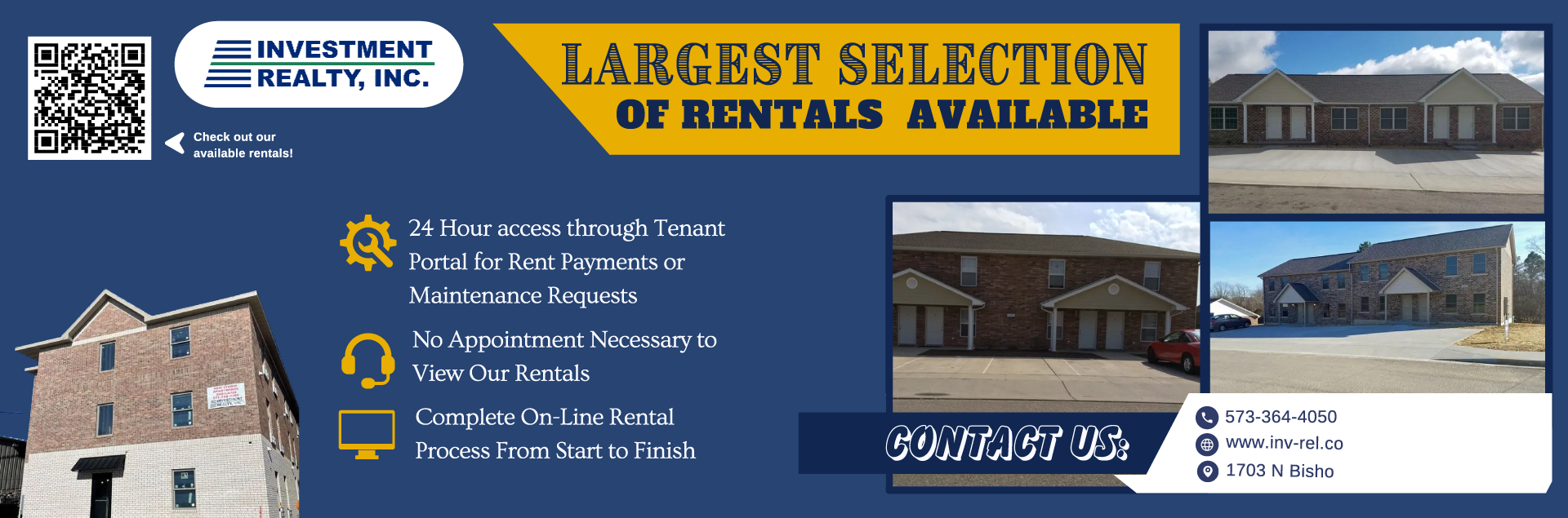 Largest Selection Of Rental Available