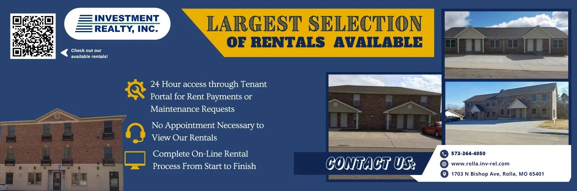 Largest Selection Of Rental Available