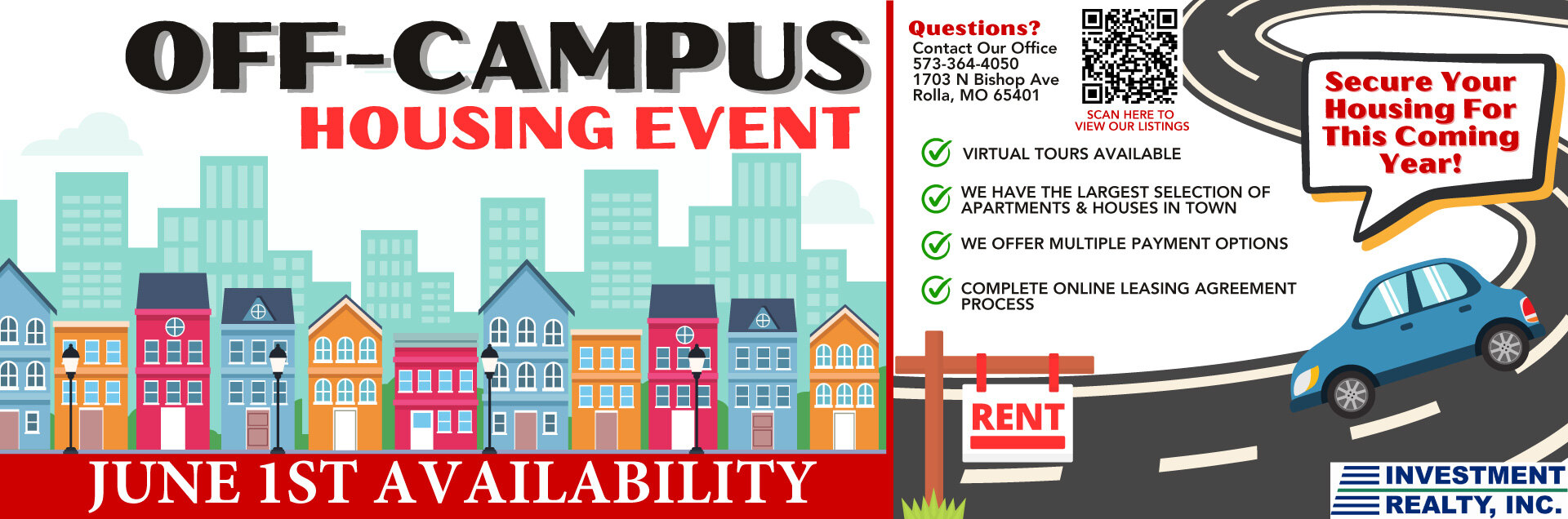 Largest Selection of Rentals Available